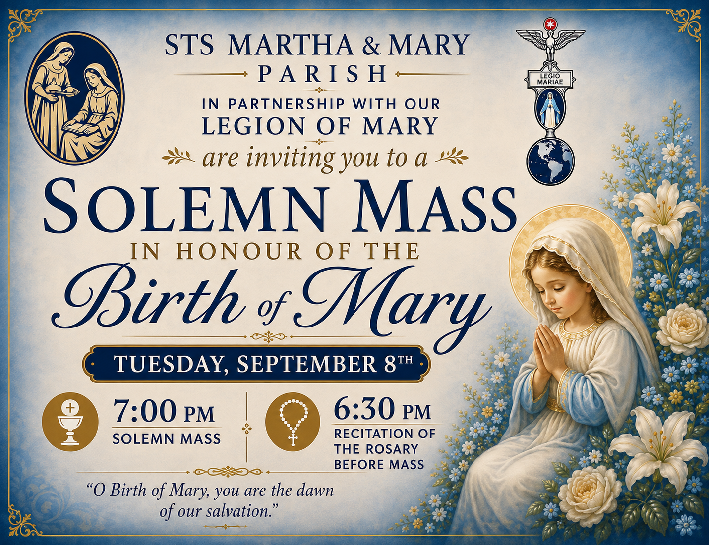 Solemn Mass on the Birthday of Mary
