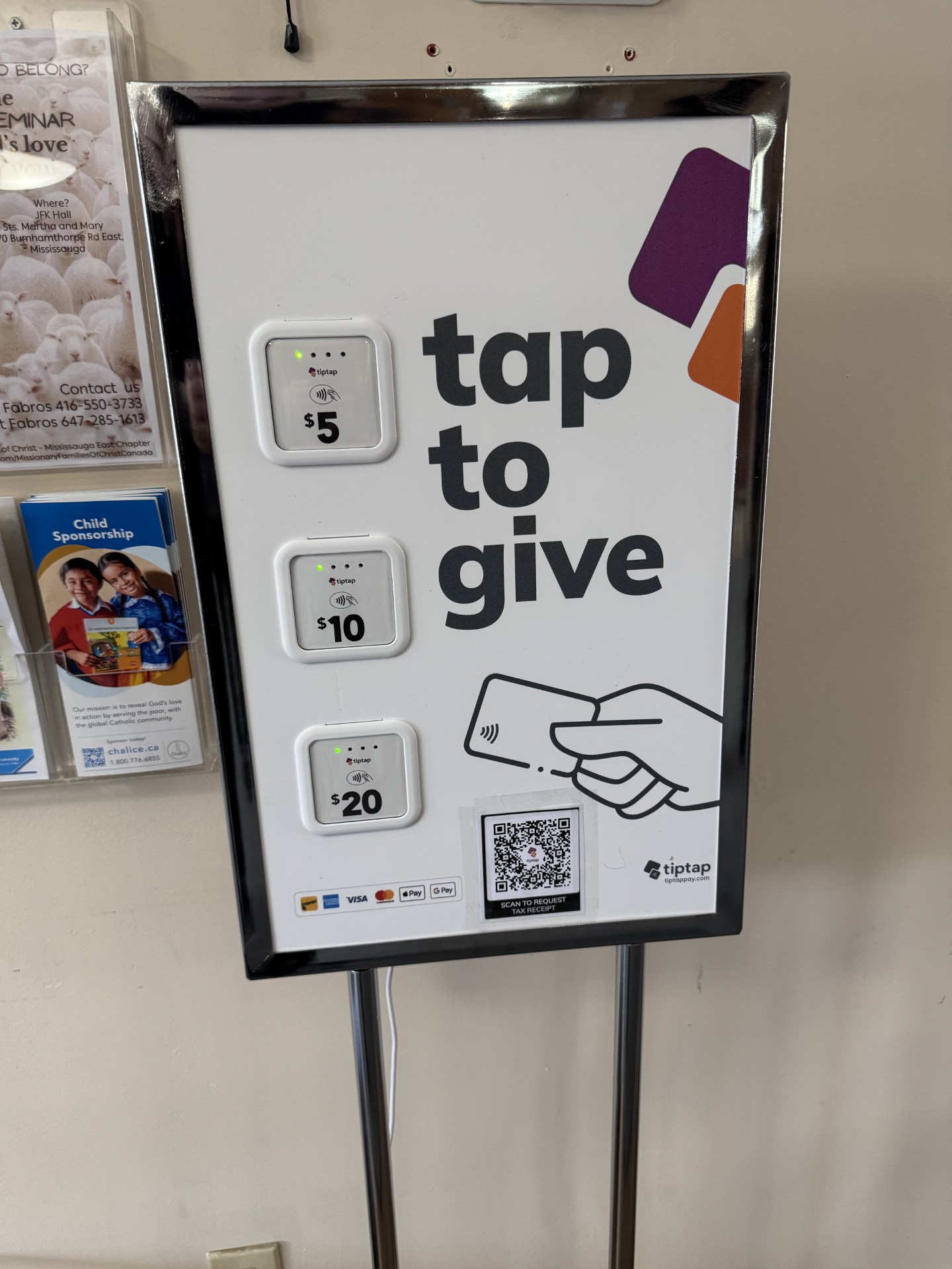 Sts Martha And Mary Parish Mississauga Tip Tap Pay A New Way To Give