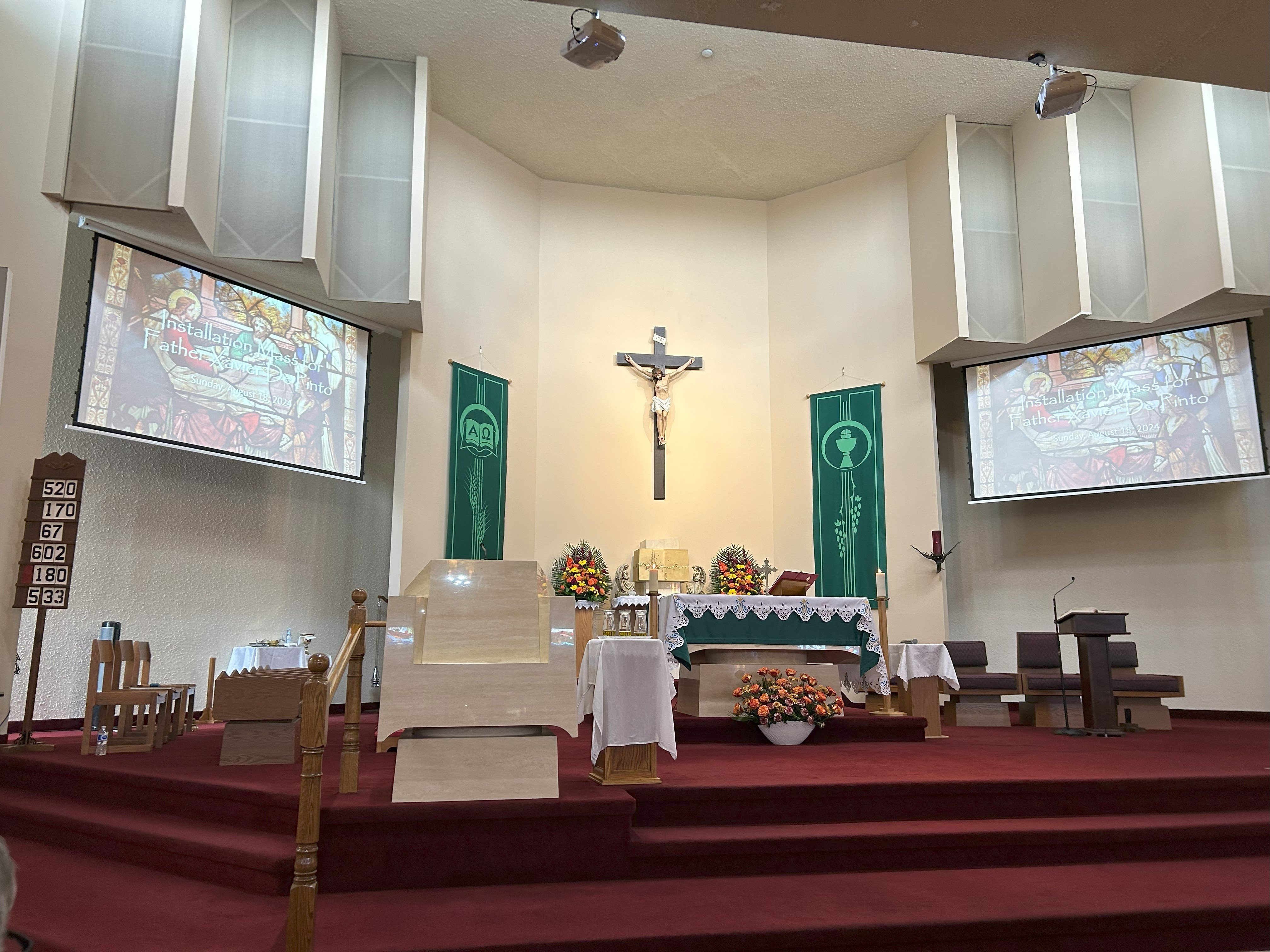 Installation of Fr Xavier