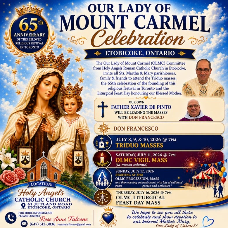 Our Lady of Mount Carmel Celebration – 65th Anniversary