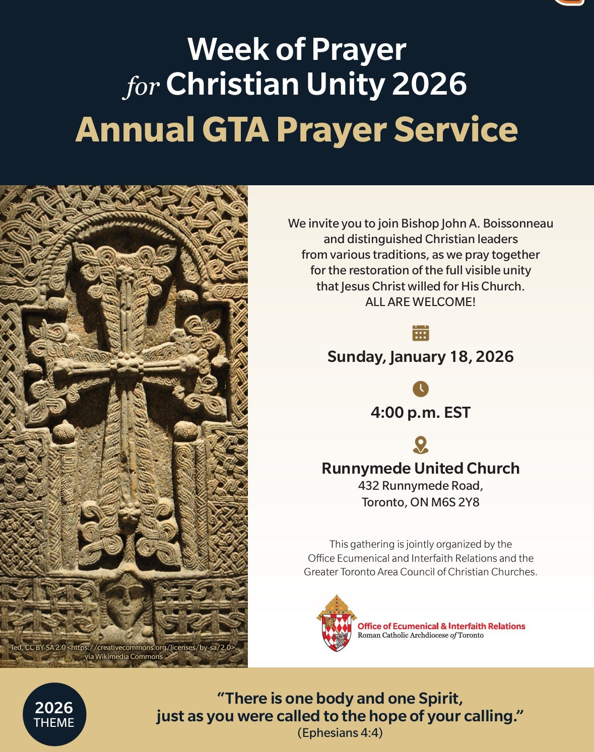 Annual prayer for Christian unity